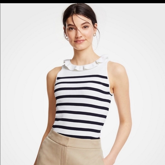 Ann Taylor Tops - NWT ANN TAYLOR RUFFLED TOP